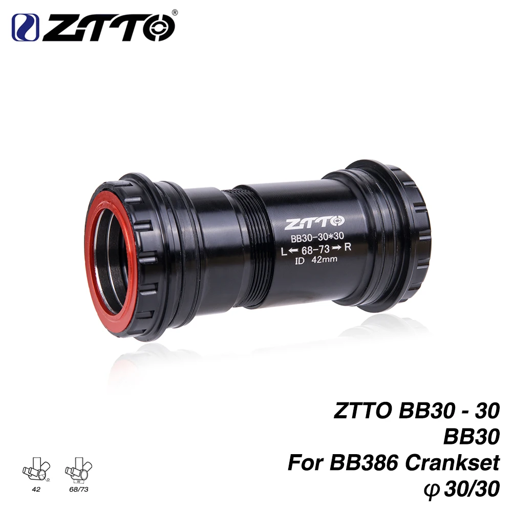 

ZTTO BB30 30mm Press Fit lock Bottom Brackets 4 Bearings for Road Mountain bike 30mm BB386 Crankset BB Rotor chainset cnc BB