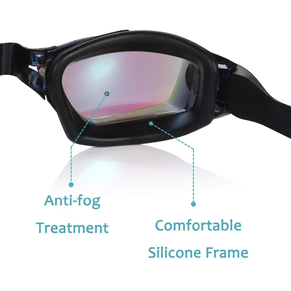 Профессиональные силиконовые очки для плавания, анти-туман, УФ Регулируемые очки для плавания, женские, мужские, подростковые, для плавания, дайвинга