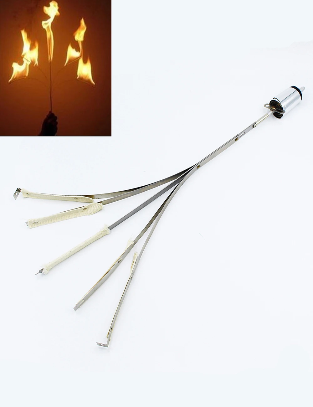 Fired Torch Cane Fire Free Shipping Magic Tricks Magia Trick Toy Stage