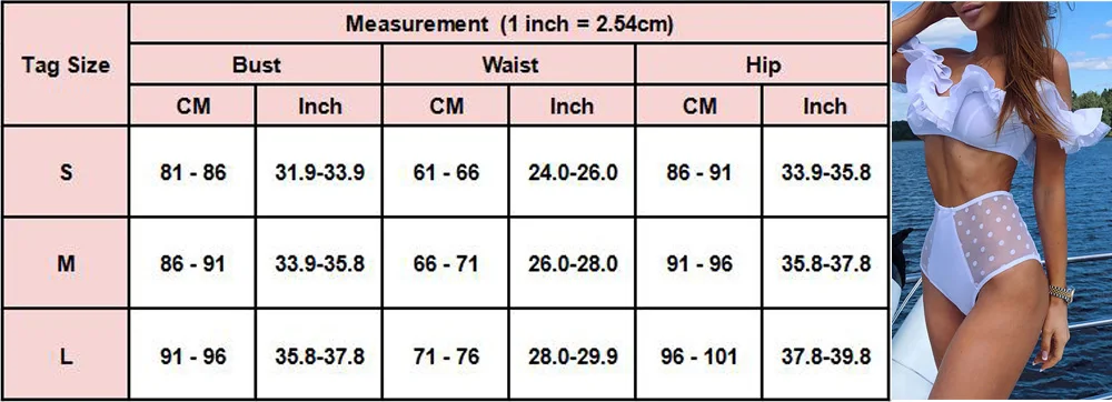 Женский купальник с высокой талией, комплект бикини в горошек с оборками, пуш-ап бюстгальтер с подкладкой, купальный костюм, купальник, пляжная одежда