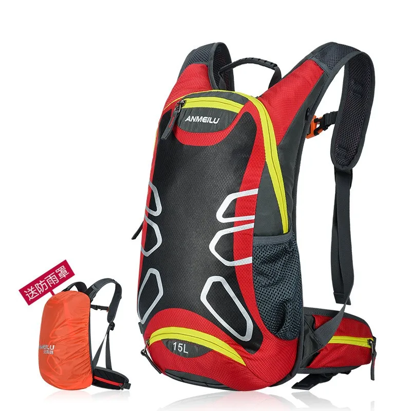Bolsa da Motocicleta Capacete à Prova Água com Capa de Chuva Anmeilu Ciclismo Respirável Mochila Bolsa Dwaterproof 6 Anmeilu ciclismo respirável mochila saco da motocicleta