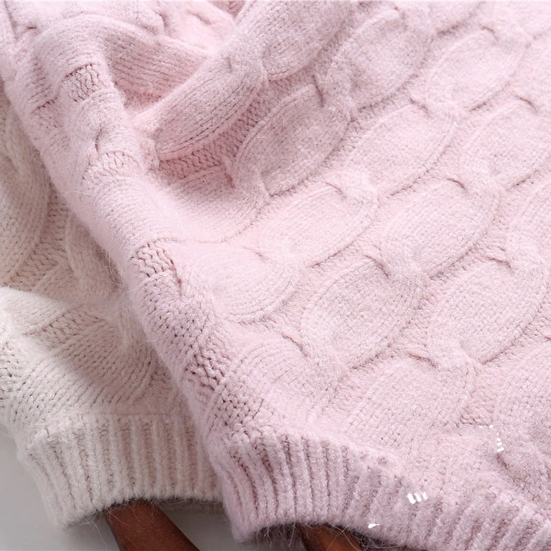 Autumn 2018 Winter Women's Thick wool sweater Female Pullovers Jumper Sweater Loose Knit Top pull femme sweater women sweaters Autumn 2018 Winter Women's Thick wool sweater Female Pullovers Jumper Sweater Loose Knit Top pull femme sweater women sweaters