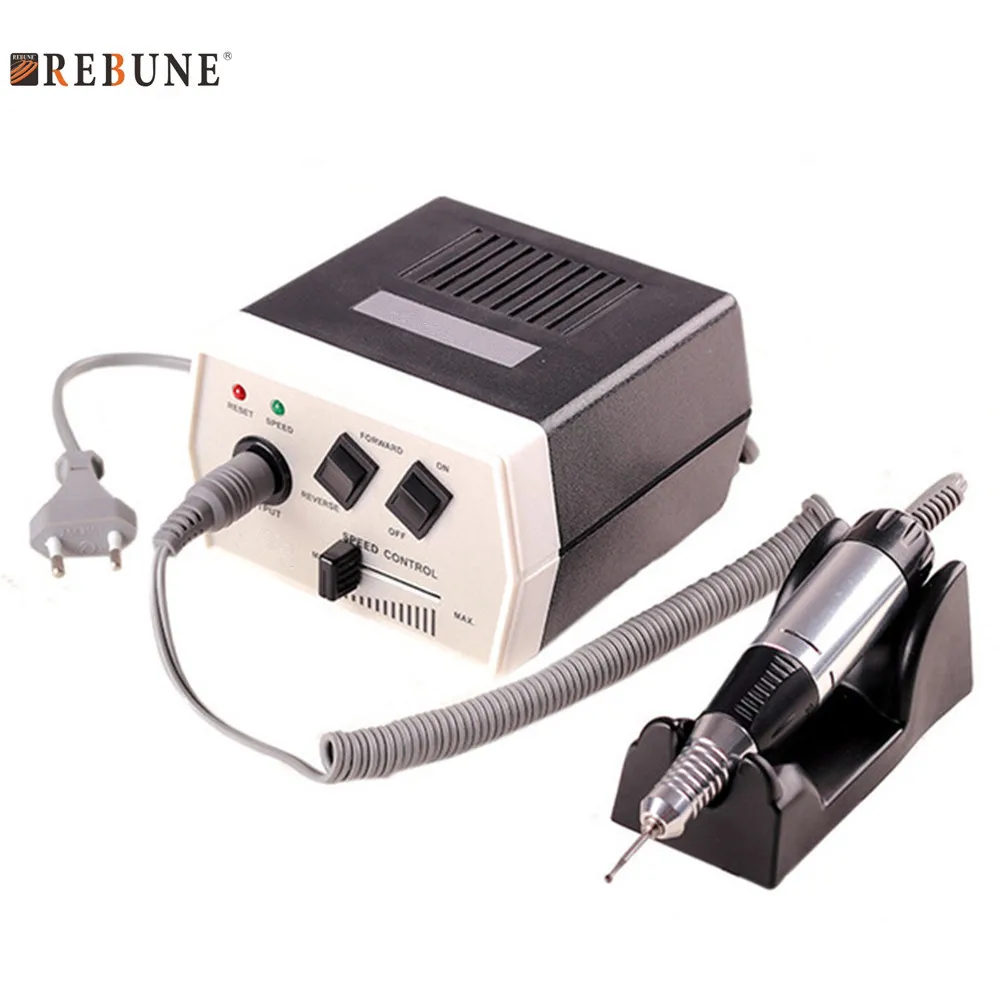 

REBUNE 35W Nail Drill Machine 110-240V 30000 RPM Multifunction Grinding Sculpture Tool Electric Nail Drill Polisher Machine Set