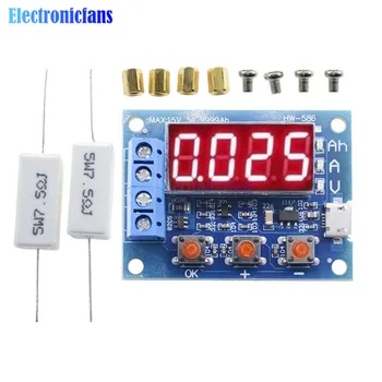 

ZB2L3 Power Battery Capacity Tester LED Digital Li-ion Lithium 18650 External Load Battery Discharge Testing Analyzer Micro USB