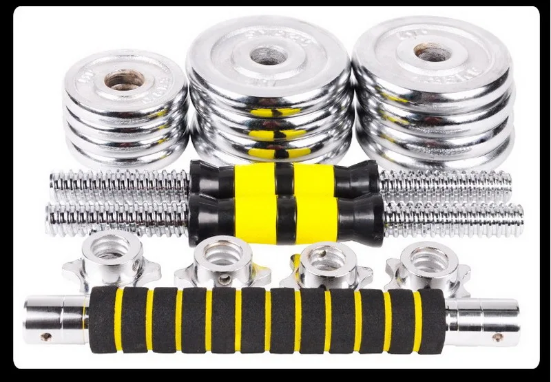 BGS 15kgs Electroplated Dumbbell with plastic Rack fitness Exercise Equipment, fitness dumbbell