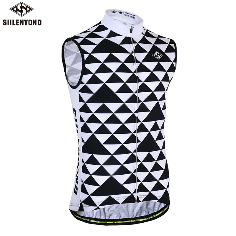 

Siilenyond Sleeveless Cycling Vest Summer Breathable MTB Bicycle Cycling Clothing Men's Racing Bike Clothes Maillot Ciclismo