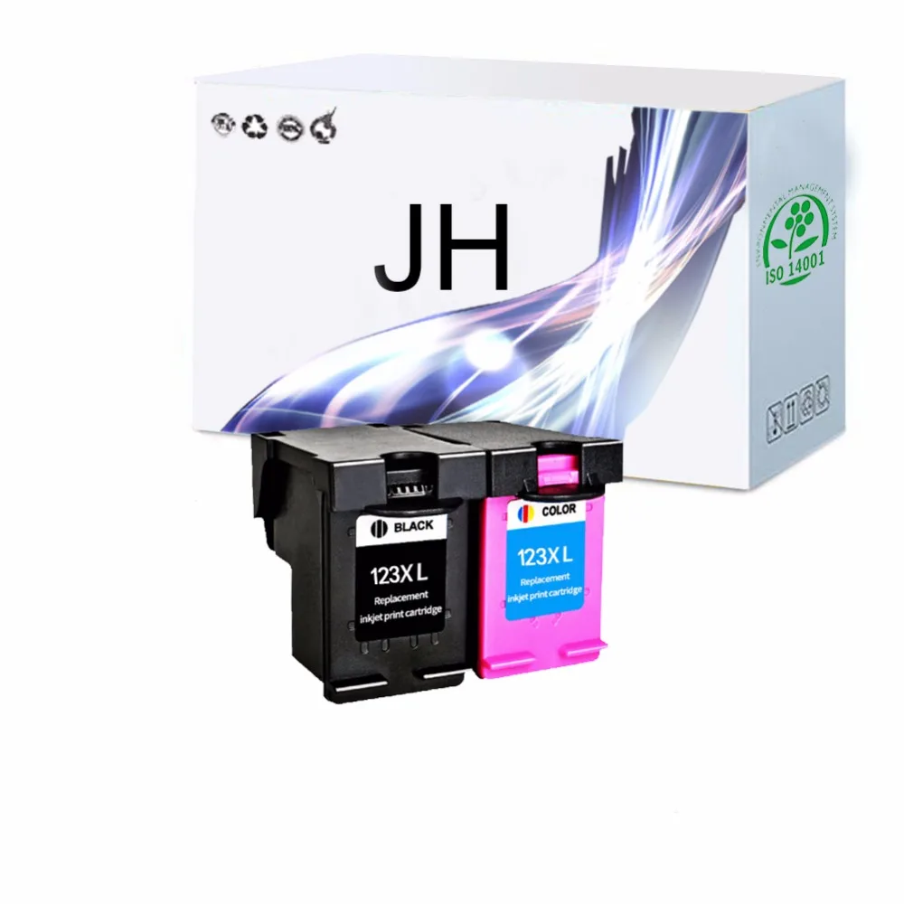 Cartuchos de Tinta Recarregados para Hp123 Pacote Deskjet 1110 1111 1112 2130 2132 3630 3632 Envy 4521 4522 4513 4520 Printer 2 123xl xl 6 High Quality Computador e Escritório