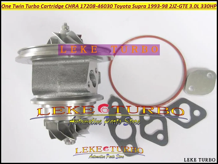 -One Twin Turbo Cartridge CHRA CT20 17208-46030 17208 46030 Turbocharger For TOYOTA Supra JZA80 1993-98 2JZ-GTE 2JZGTE 3.0L 330HP (4)