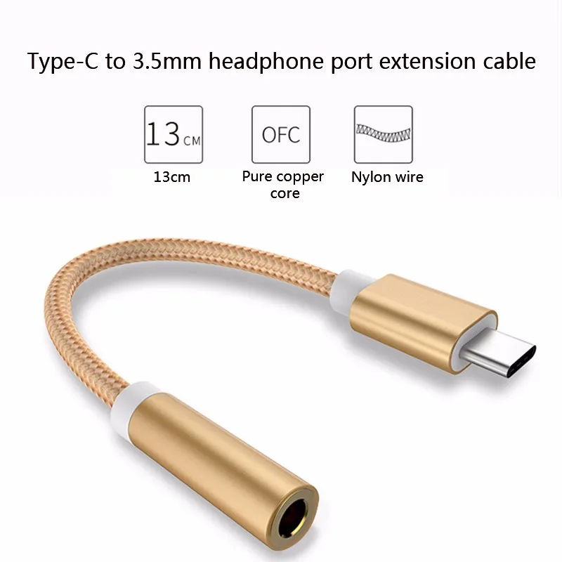 ENKLOV Converter AUX Type-C To 3.5 mm Jack Headphone Adapter For Huawei Mate P20 Pro Xiaomi Mi 6 8 Mix One plus Audio Cade ENKLOV Converter AUX Type-C To 3.5 mm Jack Headphone Adapter For Huawei Mate P20 Pro Xiaomi Mi 6 8 Mix One plus Audio Cade