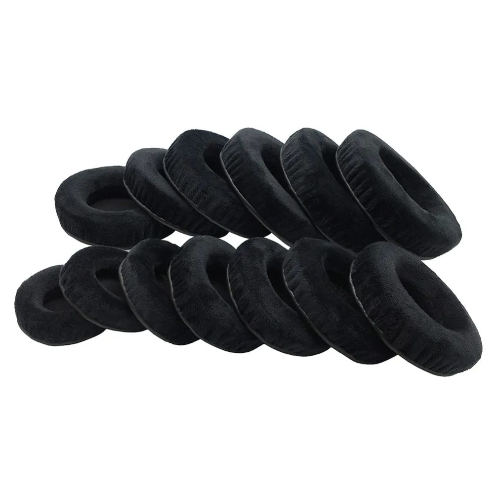 IMTTSTR 1 пара черных универсальных бархатных кожаных амбушюр подушки для наушников сменные для всех размеров круглые наушники