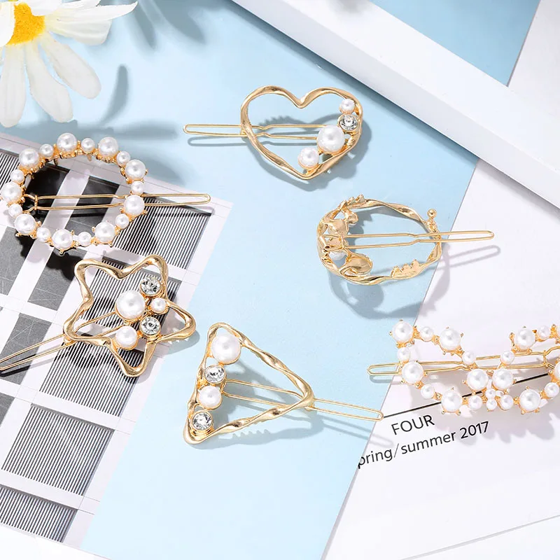 IMG_0161 Hair Clips & Pins Metal Hairpins With Pearls Hair Pins Jewelry Accessories