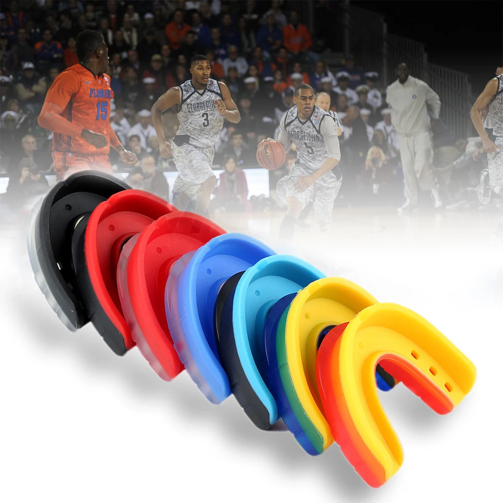 Наружный баскетбольный Силиконовый протектор для зубов для взрослых, Защита рта, бокс, спорт, футбол, хоккей, каратэ, Муай Тай, зубные брекеты