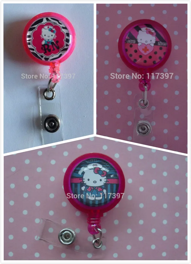 

Hello Kitty retractable ID badge holder 10pcs/lot