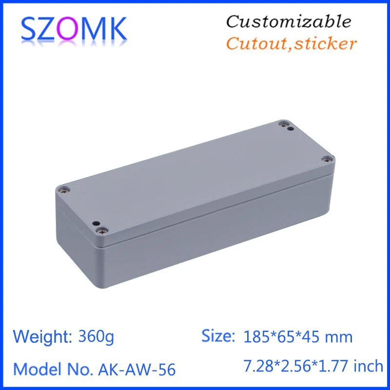 szomk IP66 die cast aluminum waterproof enclosure for electronics aluminum case waterproof equipment junction box  (6)