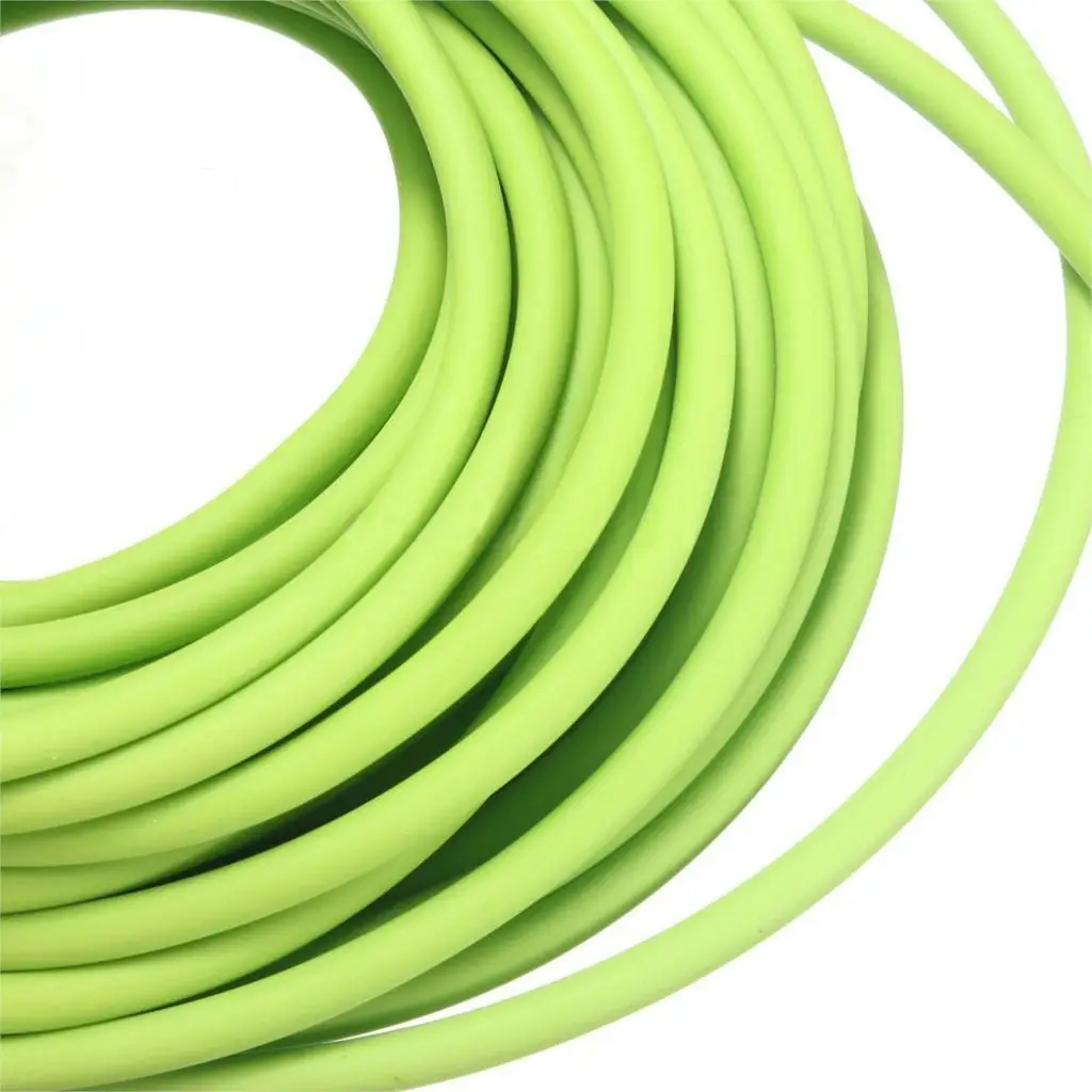 Трубки резиновые упражнения сопротивление группы даб катапульты рогатки эластичный, зеленый 10 м