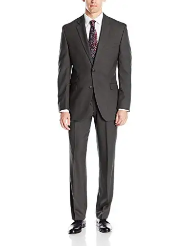 костюм мужской классический Для мужчин Мода 2019 г. на заказ Slim Fit серый Свадебные