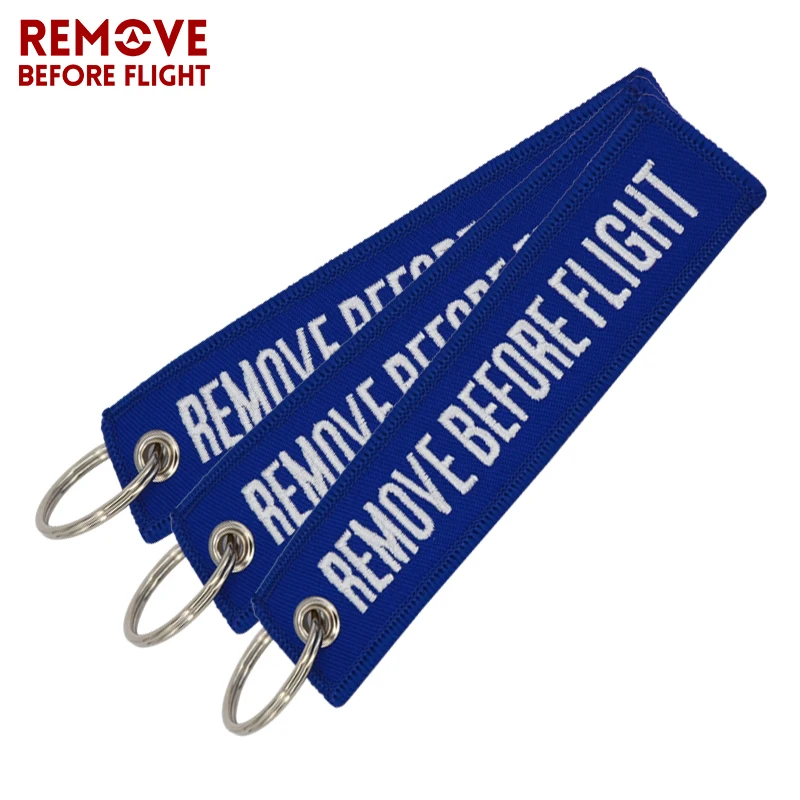 Remove Before Flight Keychain for Important Things Tag Blue Embroidery Key Fobs OEM Key Chain Jewelry Aviation Gifts for Men1 (8)