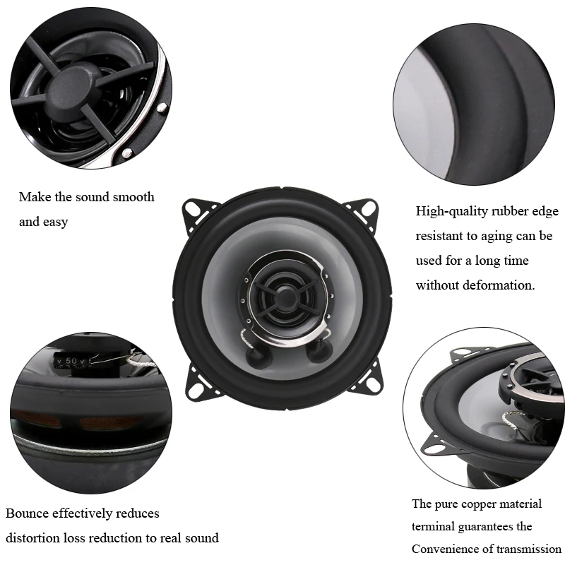 4 inch Coaxial speakers (6)