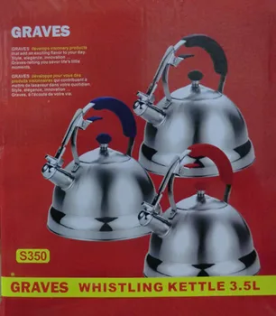 

0 Graves multicolour handle medical stainless steel kettle 3.5litre
