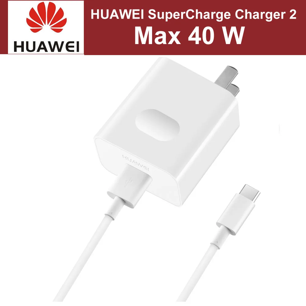 HUAWEI SuperCharge 40W Max Fast Smart Quick Charge For P30 Pro P30 Mate ...