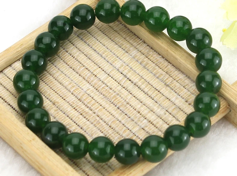 BEAUCHAMP браслет на резинке эластичный шнур драгоценный камень натуральный камень гладкий зеленый бисер расширяемые веревки ювелирные изделия бусины стекло кристалл