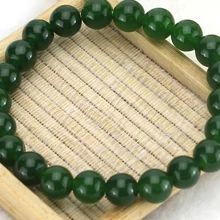 BEAUCHAMP браслет на резинке эластичный шнур драгоценный камень натуральный камень гладкий зеленый бисер расширяемые веревки ювелирные изделия бусины стекло кристалл