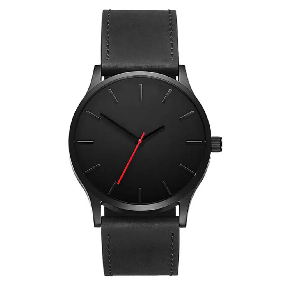 

Fashion Business Quartz Large Dial Watch For Men's Matte Belt Wrist Watch style is strict F604