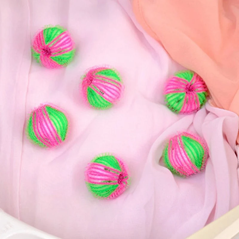 6pcs/pack Magic Hair Removal Laundry Ball Clothes Personal Care Hair Ball Washing Machine Ball