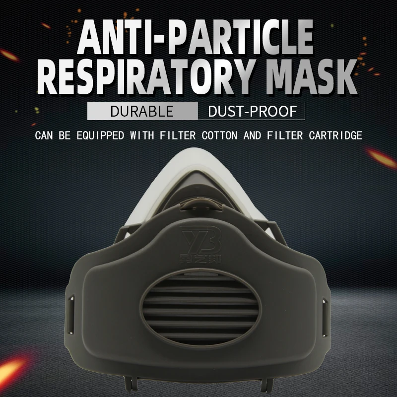 

Dust Mask Industrial Dust Smog Respirator Filter Gas Mask Set Protective Mask Factory Site Labor Insurance Supplies Particulate