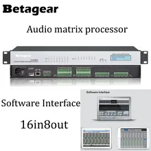 Betagear DSP Audio Matrix Processor 16input 8output Digital sound processor premium dsp matrix processor audio processors