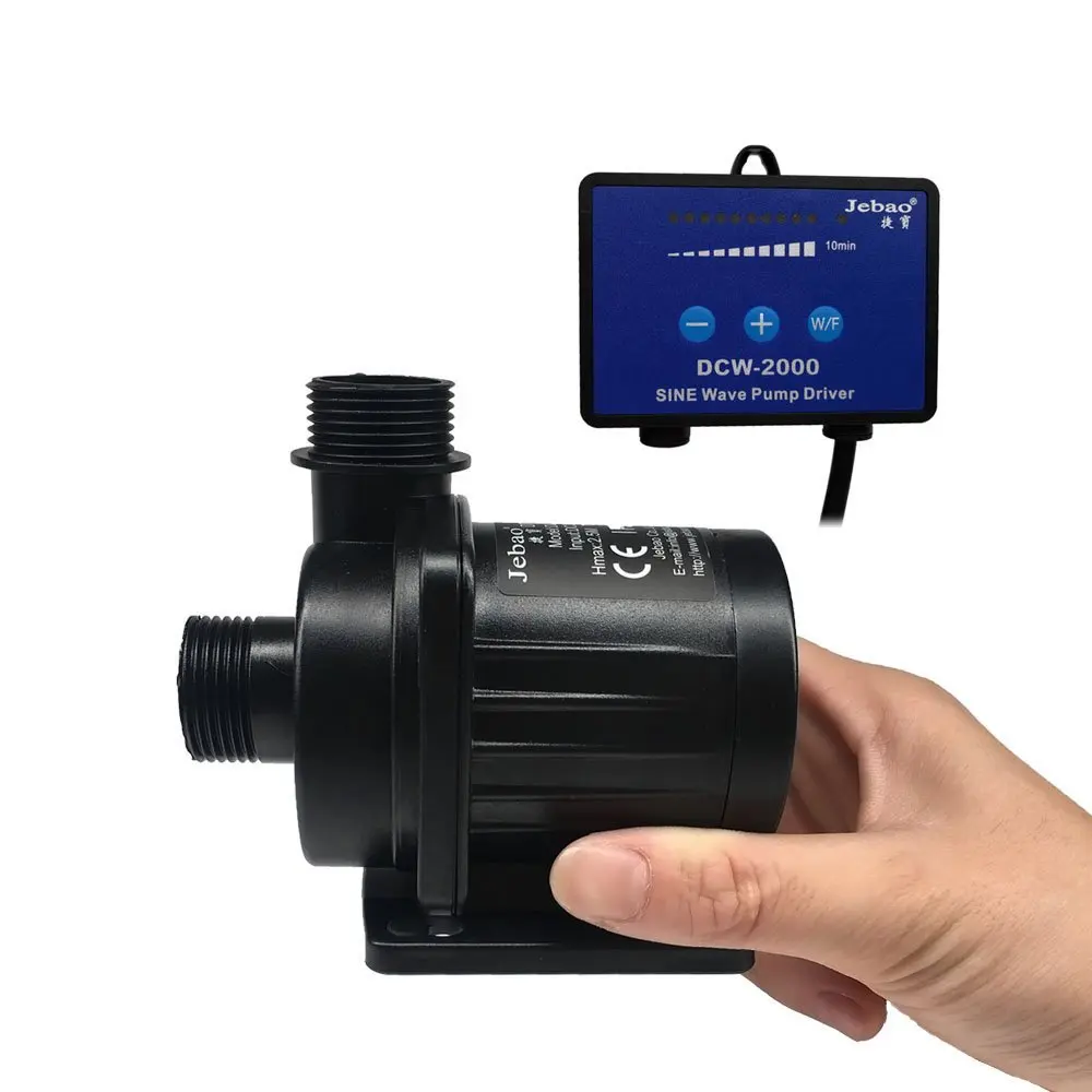 

2000L/h Jebao/Jecod DCW-2000 Submersible DC Water Return Pump for Marine Reef Aquarium Fish Tank Sump Pump Sine Wave Technology