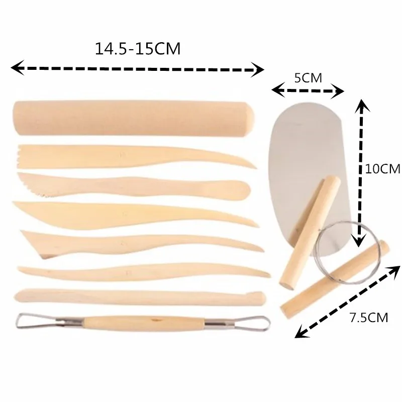 10 шт. резьба по дереву ремесла деревянная керамика глиняные Статуэтки Скульптура керамическая работа ручное искусство ремесла Инструменты Идеальный