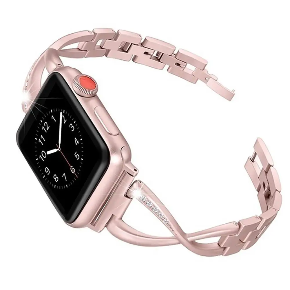 

New 40/44mm Replacement Rhinestone Watch Band Wristband Strap for Apple iWatch 4