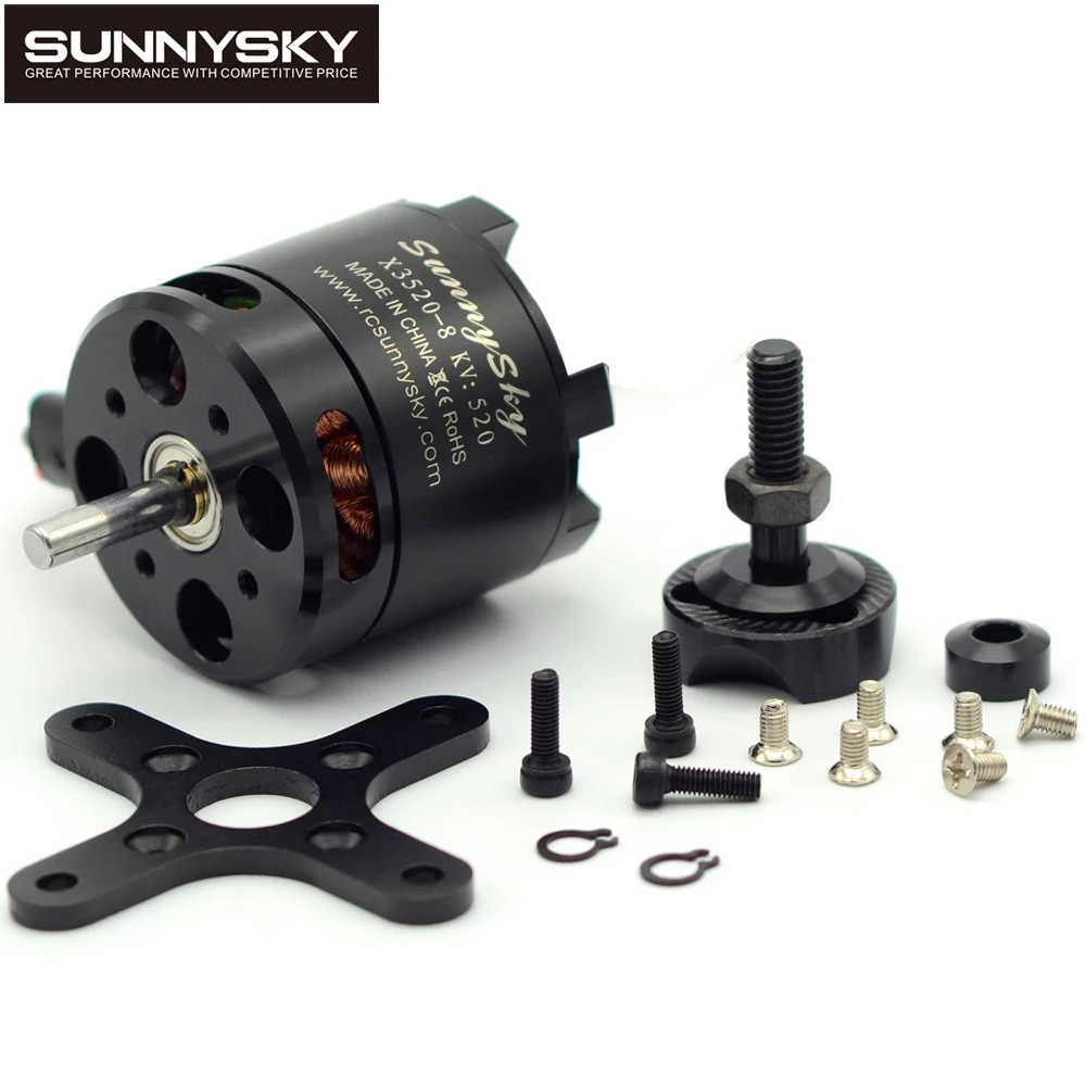 

4pcs/lot Sunnysky X3520 KV520 KV720 KV880 6S Brushless Motor For RC Models FPV Quadcopter drones(without the retail box)