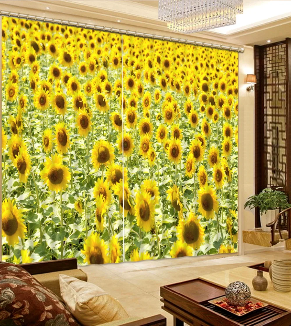 Popular Curtains Sunflowers-Buy Cheap Curtains Sunflowers lots Popular Curtains Sunflowers-Buy Cheap Curtains Sunflowers lots