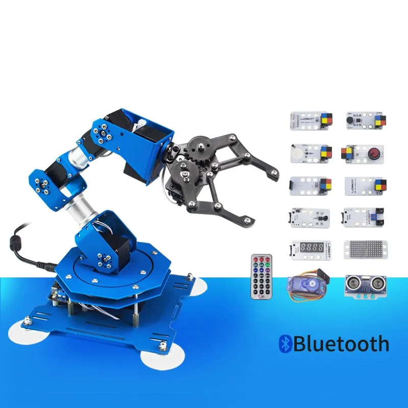 6 dof Robot Arm осевая алюминиевая Роботизированная рука с сервоприводом Arduino
