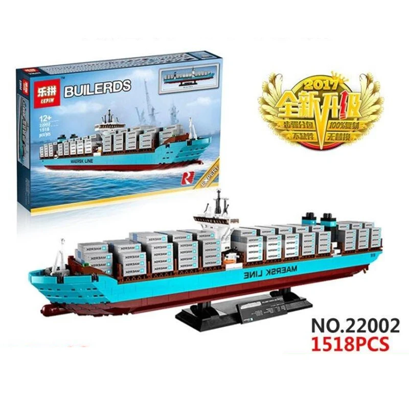 

New  Lepin 22002  Technic Series The Maersk Cargo Container Ship Set Educational Building Blocks Bricks Model Toys Gift 10241
