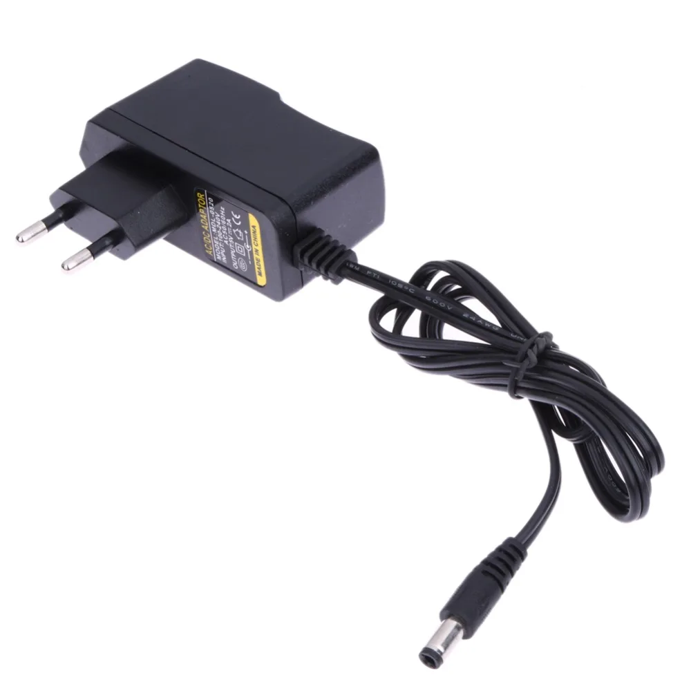 

EU Plug AC 100-240V Power Supply Converter Adapter Charger Suitable for DC 5.5mm x 2.5MM 5V 2A 2000mA