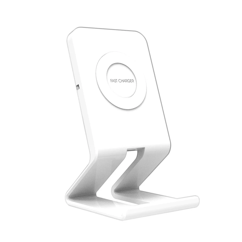 QI Fast Charge 10W Wireless Charger For Iphone Xs Iphone X Iphone 8 Charger Stand Wireless Charging Holder For Samsung S7 S8 S9 - Тип штекера: White