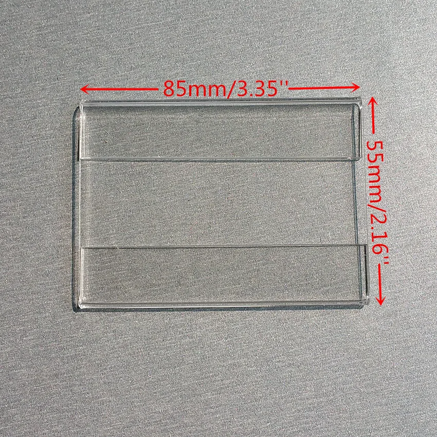 85x55 мм акриловая T1.2mm пластиковая этикетка с ценником бумажная рекламная