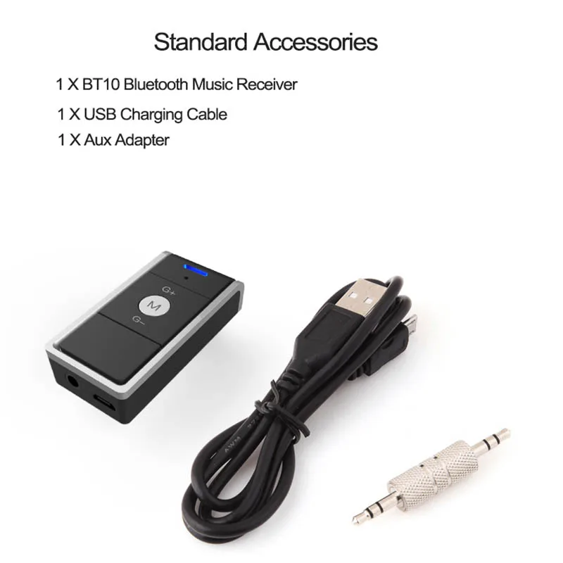 4,2 Bluetooth беспроводной назад клип Aux Bluetooth вспомогательный аудиоресивер адаптер Bluetooth Handsfree Car Kit Бесконтактный для музыки приемник