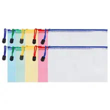 10 шт. папка для документов на молнии сетка Сумка для документов многофункциональная сумка для хранения сумки для офисных принадлежностей дорожные аксессуары, 5 цветов