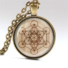¡NOVEDAD DE 2017! collar de runas Vintage, joyería oculta, colgante de astronomía Alchemy, colgante de cúpula de cristal, collares, cadenas geométricas de acero