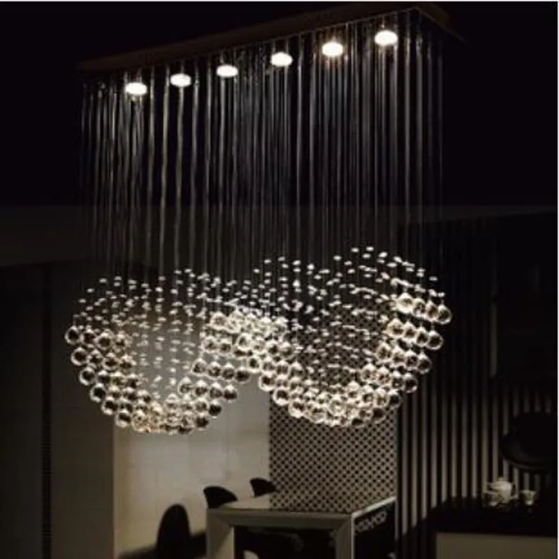 Moderne Luxury Lustre Kristall Kronleuchter GU10 Gewicht 16 kg Doppel Herzform Kristall Pendelleuchten Wohnzimmer Deckenleuchte