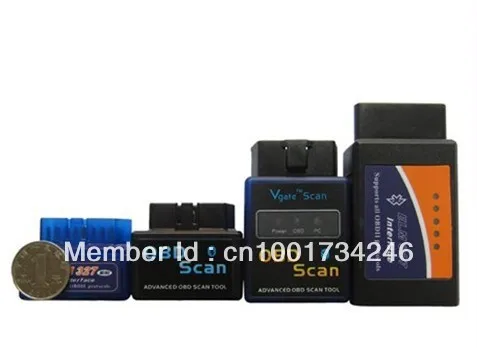 Оптовой Супер Мини 327 ELM 327 Bluetooth OBD2 OBDII Code Reader Сканер Автомобиля 10 шт./лот наименьший 327 в мир