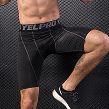 

Newly Men Gym Compression Shorts Pants Sports Breathable Quick-drying Tights Slim Fitness m99