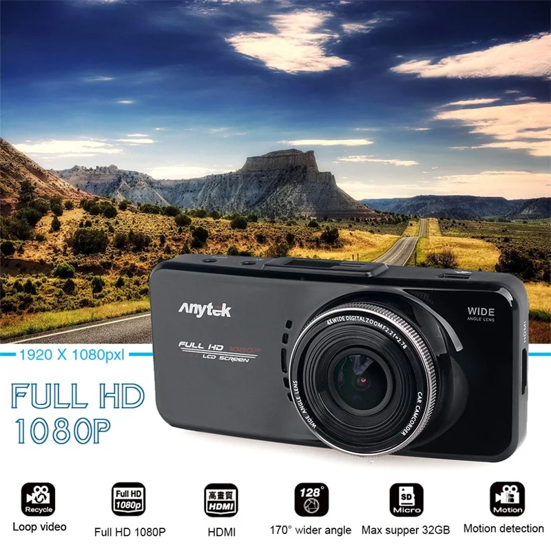 Original Anytek AT66A font b Car b font DVR full HD Novatek 96650 font b Car