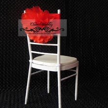 Красная Свадебная Цветочная эластичная повязка на стул фигурка скамейки группа стул пояс стул в цветочек