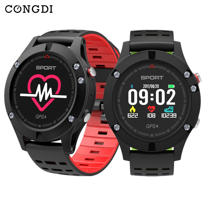 

F5 GPS Smart watch OLED Altimeter Barometer Thermometer Bluetooth 4.2 IP67 Waterproof Heart Rate Smart watch for iOS Android