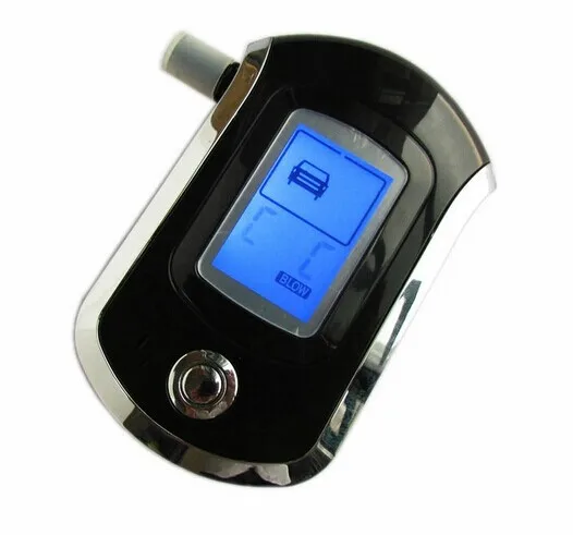 Portátil Alcohol Tester bafômetro, Digital Breath Blow Analyzer, BAC Conteúdo, Profissional, AT6000